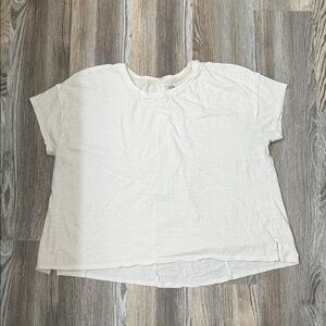 Good Hart Cream Short Sleeve Women's Top